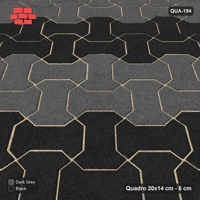 Interlock (Pasco) 20x14 cm · QUA-194 · Quadro one horizontal / one vertical, 45 deg - colour bands across (Night Sky), kerb frame (Kerb 42H) · Side view Interlock (Pasco) 20x14 cm · QUA-194 · Quadro one horizontal / one vertical, 45 deg - colour bands across (Night Sky), kerb frame (Kerb 42H) · Side view