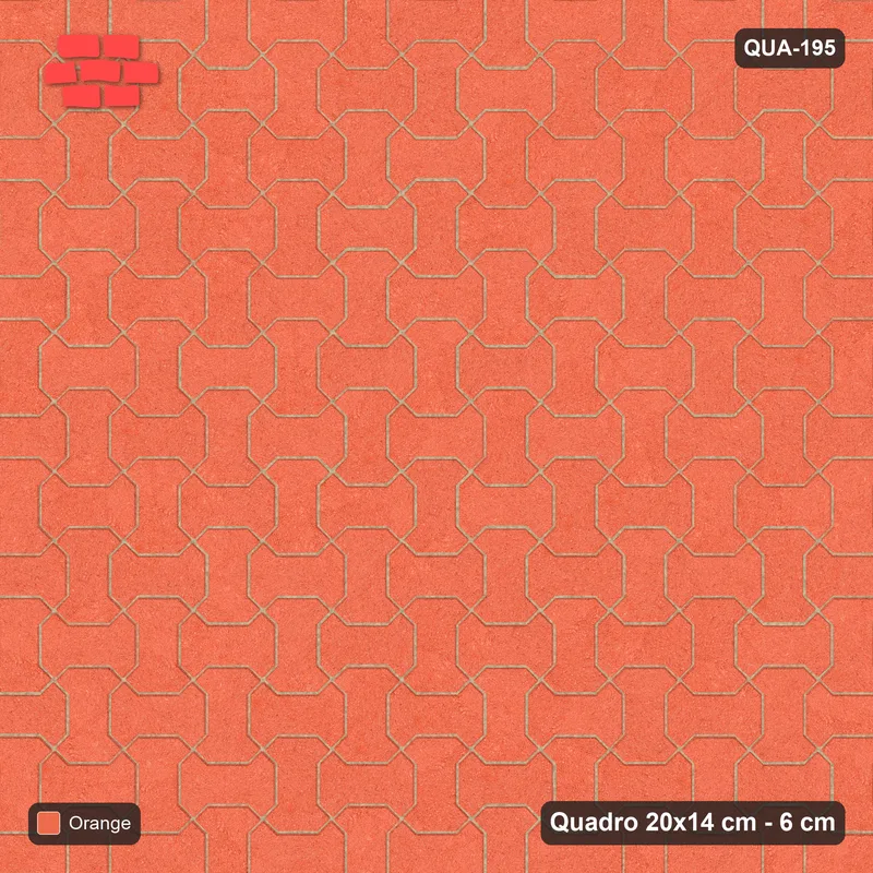 Interlock (Pasco) 20x14 cm · QUA-195 · Quadro one horizontal / one vertical - solid tone (Coral), edge to edge · Top view Interlock (Pasco) 20x14 cm · QUA-195 · Quadro one horizontal / one vertical - solid tone (Coral), edge to edge · Top view