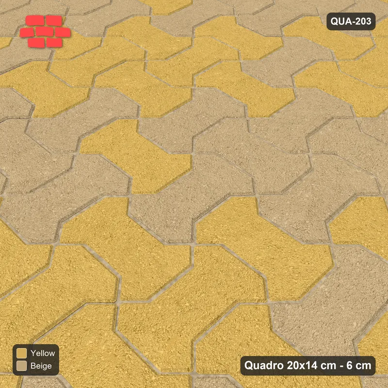 Interlock (Pasco) 20x14 cm · QUA-203 · Quadro one horizontal / one vertical - soft tonal blend (Desert Sun), kerb frame (Kerb 30F) · Side view Interlock (Pasco) 20x14 cm · QUA-203 · Quadro one horizontal / one vertical - soft tonal blend (Desert Sun), kerb frame (Kerb 30F) · Side view