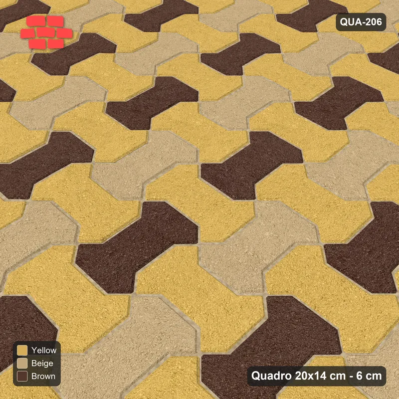 Interlock (Pasco) 20x14 cm · QUA-206 · Quadro one horizontal / one vertical - two-tone horizontal / vertical (Harvest Gold), kerb frame (Kerb 25H) · Side view Interlock (Pasco) 20x14 cm · QUA-206 · Quadro one horizontal / one vertical - two-tone horizontal / vertical (Harvest Gold), kerb frame (Kerb 25H) · Side view