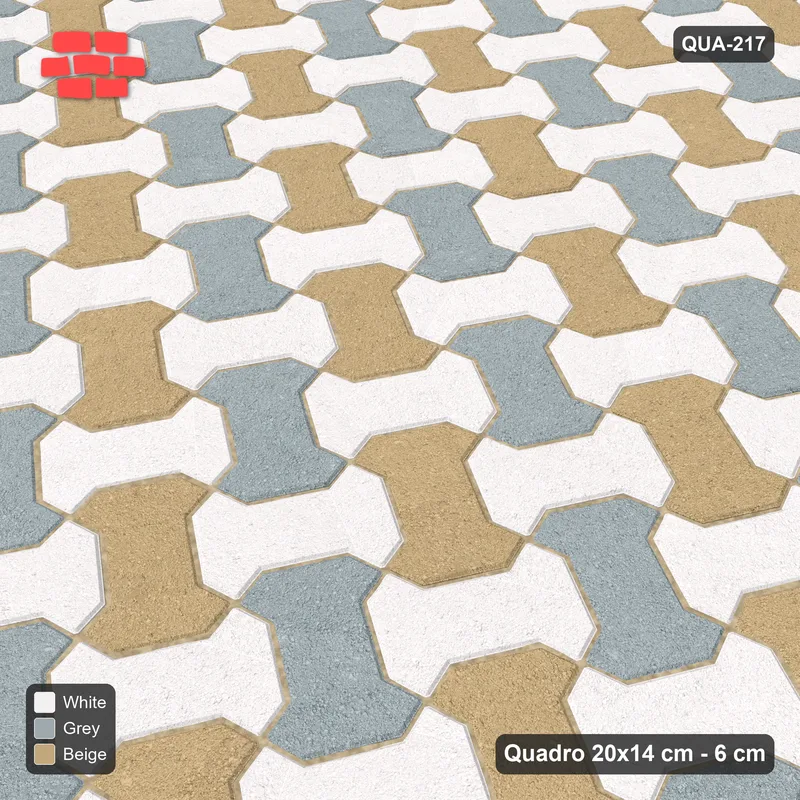 Interlock (Pasco) 20x14 cm · QUA-217 · Quadro one horizontal / one vertical, 60 deg - two-tone horizontal / vertical (Coastal), edge to edge · Side view Interlock (Pasco) 20x14 cm · QUA-217 · Quadro one horizontal / one vertical, 60 deg - two-tone horizontal / vertical (Coastal), edge to edge · Side view