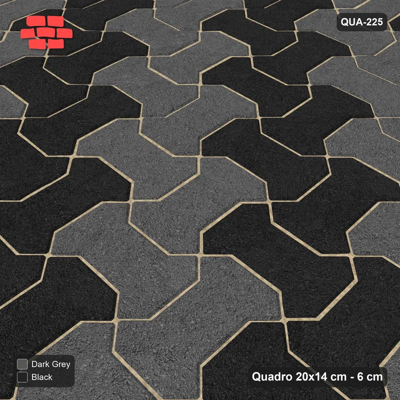 Interlock (Pasco) 20x14 cm · QUA-225 · Quadro one horizontal / one vertical - diagonal colour bands (Night Sky), edge to edge · Side view Interlock (Pasco) 20x14 cm · QUA-225 · Quadro one horizontal / one vertical - diagonal colour bands (Night Sky), edge to edge · Side view