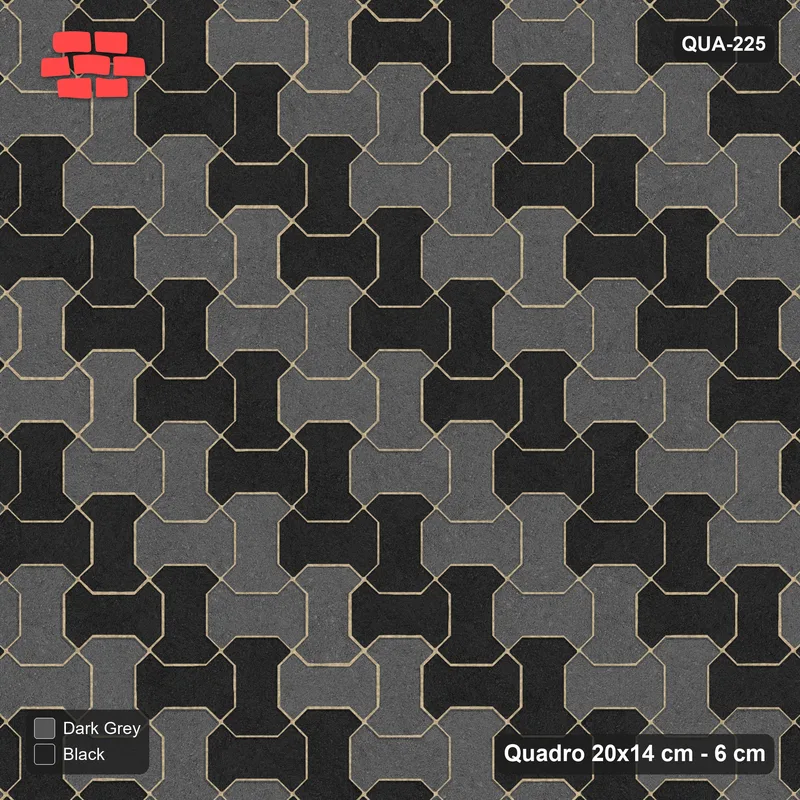 Interlock (Pasco) 20x14 cm · QUA-225 · Quadro one horizontal / one vertical - diagonal colour bands (Night Sky), edge to edge · Top view Interlock (Pasco) 20x14 cm · QUA-225 · Quadro one horizontal / one vertical - diagonal colour bands (Night Sky), edge to edge · Top view