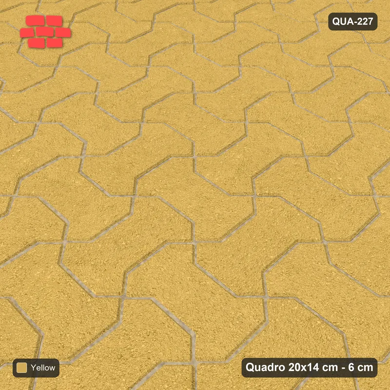 Interlock (Pasco) 20x14 cm · QUA-227 · Quadro one horizontal / one vertical - solid tone (Ochre), kerb frame (Kerb 30F) · Side view Interlock (Pasco) 20x14 cm · QUA-227 · Quadro one horizontal / one vertical - solid tone (Ochre), kerb frame (Kerb 30F) · Side view