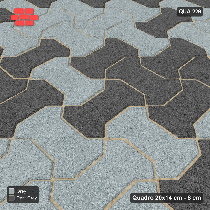 Interlock (Pasco) 20x14 cm · QUA-229 · Quadro one horizontal / one vertical - soft tonal blend (Charcoal Edge), kerb frame (Kerb 30F) · Side view Interlock (Pasco) 20x14 cm · QUA-229 · Quadro one horizontal / one vertical - soft tonal blend (Charcoal Edge), kerb frame (Kerb 30F) · Side view