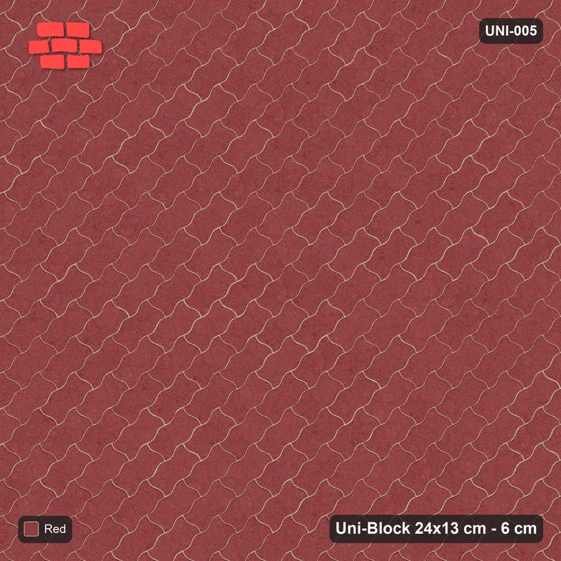 Interlock (Pasco) 24x13 cm · UNI-005 · Plain field, 45-degree lay · Top view Interlock (Pasco) 24x13 cm · UNI-005 · Plain field, 45-degree lay · Top view