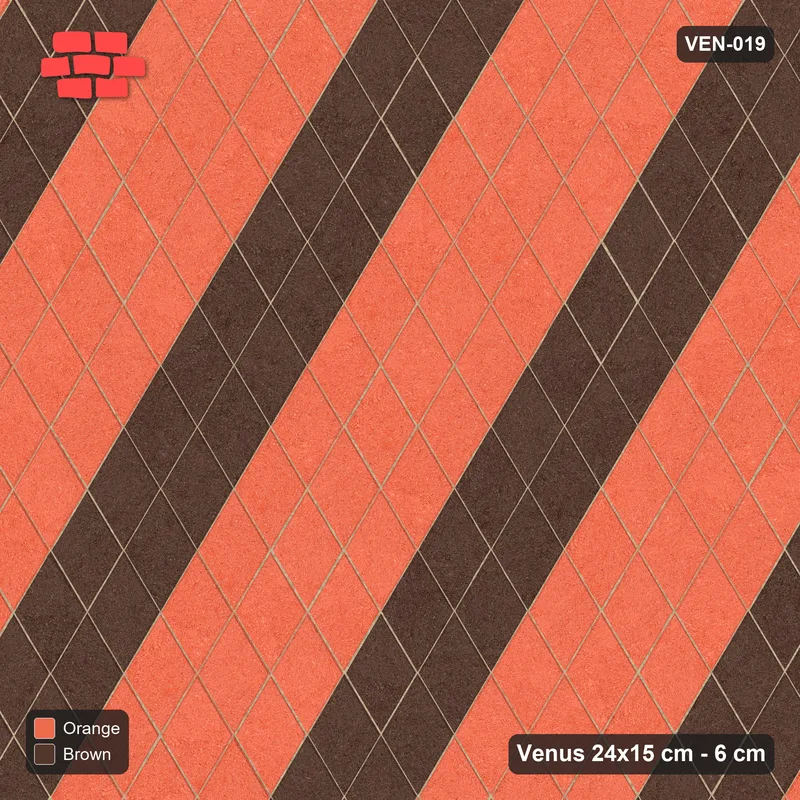 Interlock (Pasco) 24x15 cm · VEN-019 · Lattice-axis stripes A, turned 90 deg, kerb frame · Top view Interlock (Pasco) 24x15 cm · VEN-019 · Lattice-axis stripes A, turned 90 deg, kerb frame · Top view