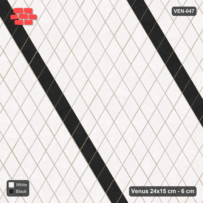 Interlock (Pasco) 24x15 cm · VEN-047 · Lattice-axis stripes B, turned 90 deg, kerb frame · Top view Interlock (Pasco) 24x15 cm · VEN-047 · Lattice-axis stripes B, turned 90 deg, kerb frame · Top view