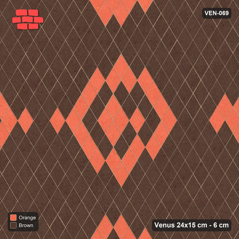Interlock (Pasco) 24x15 cm · VEN-069 · Ringed diamond medallions, 144 cm repeat, turned 90 deg · Top view Interlock (Pasco) 24x15 cm · VEN-069 · Ringed diamond medallions, 144 cm repeat, turned 90 deg · Top view
