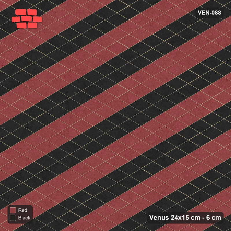Interlock (Pasco) 24x15 cm · VEN-088 · Lattice stripes B, 4/2 · Top view Interlock (Pasco) 24x15 cm · VEN-088 · Lattice stripes B, 4/2 · Top view