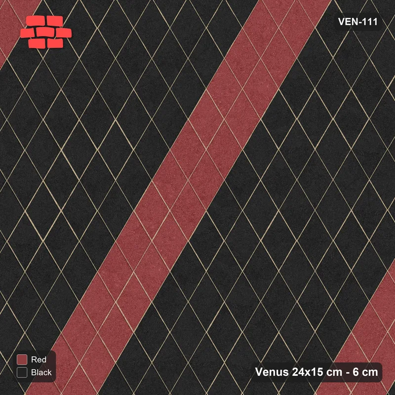 Interlock (Pasco) 24x15 cm · VEN-111 · Lattice stripes A, 8/2, turned 90 deg, kerb frame · Top view Interlock (Pasco) 24x15 cm · VEN-111 · Lattice stripes A, 8/2, turned 90 deg, kerb frame · Top view