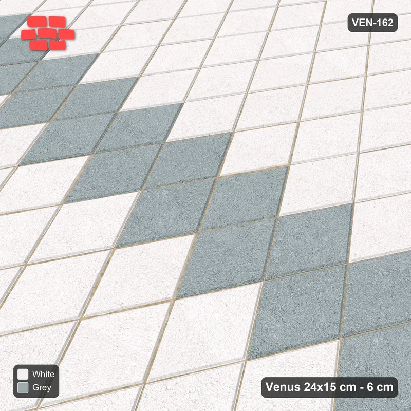 Interlock (Pasco) 24x15 cm · VEN-162 · Central feature band, 32 cm, turned 90 deg · Side view Interlock (Pasco) 24x15 cm · VEN-162 · Central feature band, 32 cm, turned 90 deg · Side view