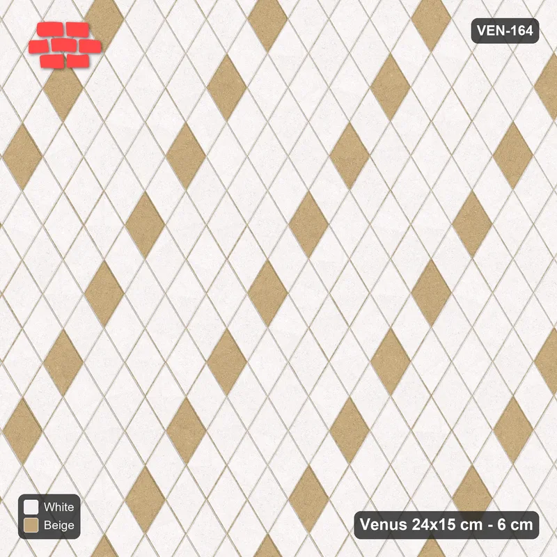 Interlock (Pasco) 24x15 cm · VEN-164 · Spaced accent squares, 4x2 grid, turned 90 deg · Top view Interlock (Pasco) 24x15 cm · VEN-164 · Spaced accent squares, 4x2 grid, turned 90 deg · Top view