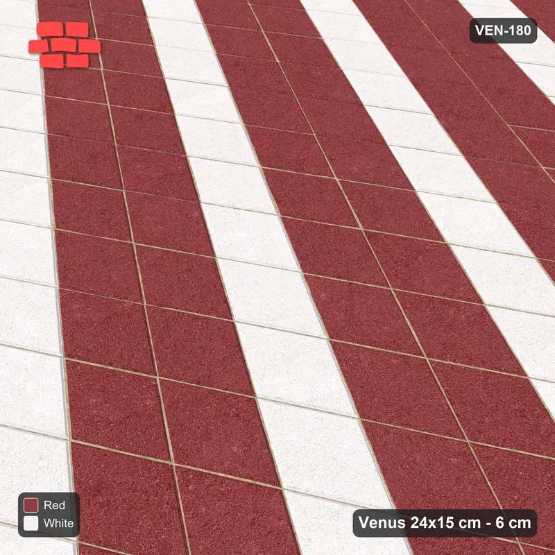 Interlock (Pasco) 24x15 cm · VEN-180 · Lattice stripes A, 3/1 · Side view Interlock (Pasco) 24x15 cm · VEN-180 · Lattice stripes A, 3/1 · Side view
