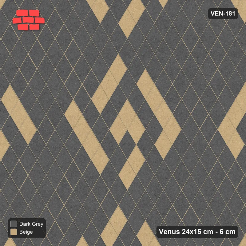 Interlock (Pasco) 24x15 cm · VEN-181 · Ringed diamond medallions, 120 cm repeat, turned 90 deg · Top view Interlock (Pasco) 24x15 cm · VEN-181 · Ringed diamond medallions, 120 cm repeat, turned 90 deg · Top view