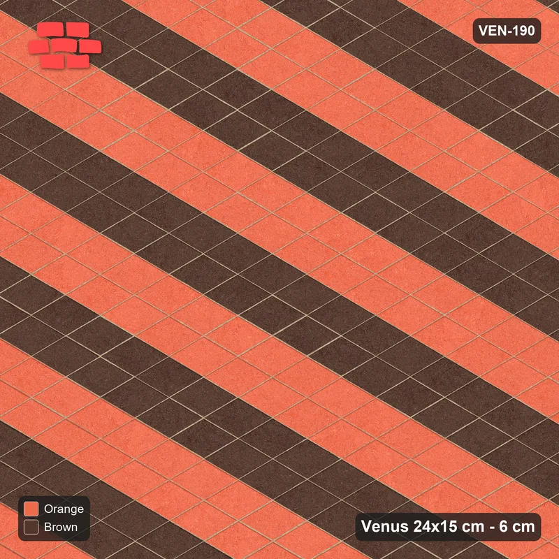 Interlock (Pasco) 24x15 cm · VEN-190 · Lattice stripes A, 4/2 · Top view Interlock (Pasco) 24x15 cm · VEN-190 · Lattice stripes A, 4/2 · Top view