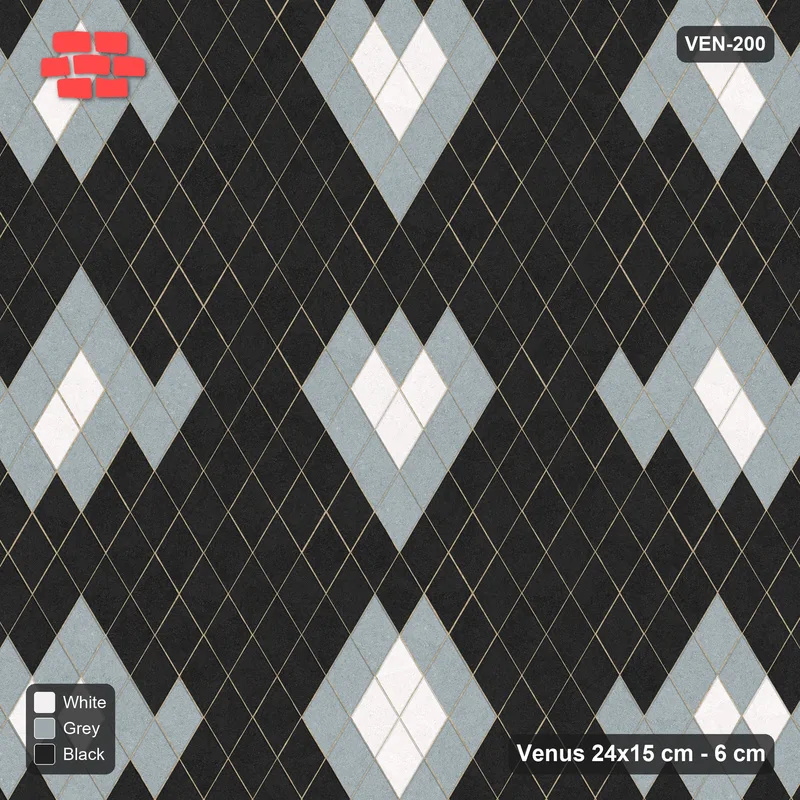 Interlock (Pasco) 24x15 cm · VEN-200 · Diamond medallion field, 96 cm repeat, turned 90 deg · Top view Interlock (Pasco) 24x15 cm · VEN-200 · Diamond medallion field, 96 cm repeat, turned 90 deg · Top view