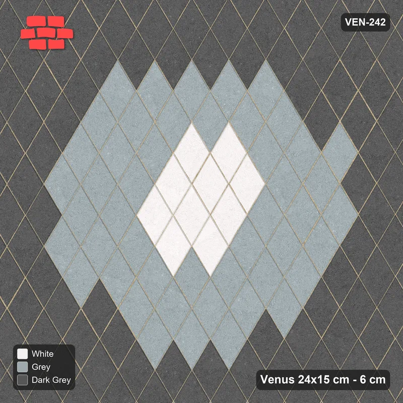 Interlock (Pasco) 24x15 cm · VEN-242 · Octagon medallion field, 144 cm repeat, turned 90 deg, kerb frame · Top view Interlock (Pasco) 24x15 cm · VEN-242 · Octagon medallion field, 144 cm repeat, turned 90 deg, kerb frame · Top view