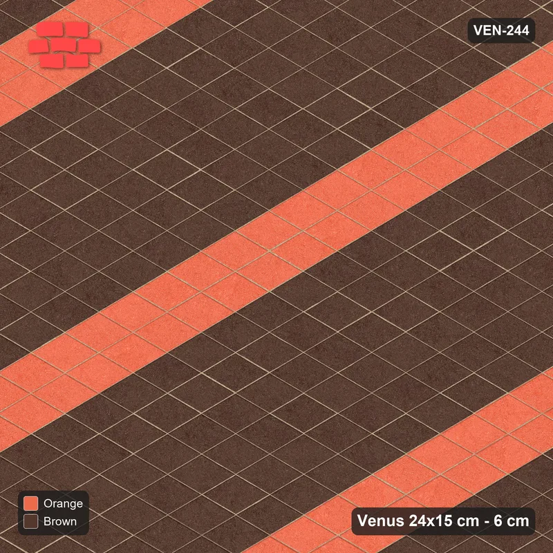 Interlock (Pasco) 24x15 cm · VEN-244 · Lattice stripes B, 8/2 · Top view Interlock (Pasco) 24x15 cm · VEN-244 · Lattice stripes B, 8/2 · Top view