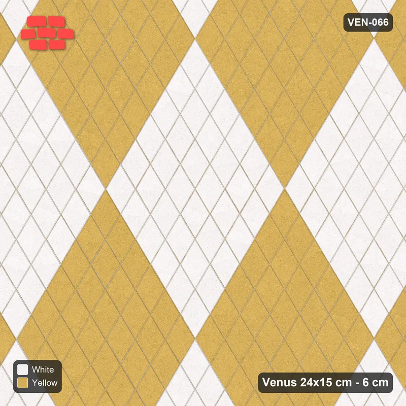 انترلوك (باسكو) 24x15 سم · VEN8-066 · Rhombus lanes, مزدوج مدماك, kerb-framed · منظر علوي انترلوك (باسكو) 24x15 سم · VEN8-066 · Rhombus lanes, مزدوج مدماك, kerb-framed · منظر علوي