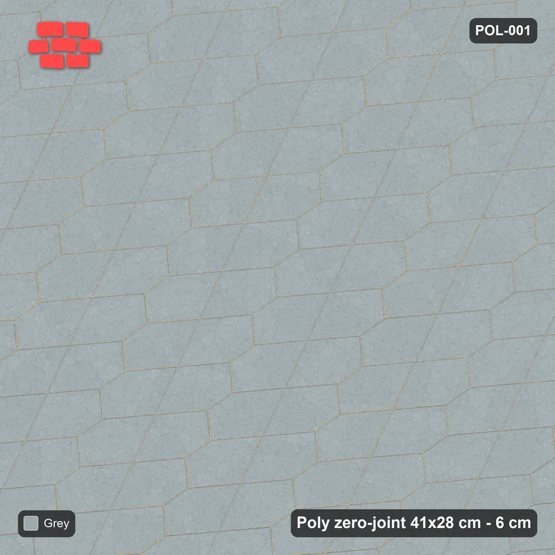 Interlock (Pasco) 41x28 cm · POL-001 · Interlocking Pairs, Solid field, 0 deg turn · Top view Interlock (Pasco) 41x28 cm · POL-001 · Interlocking Pairs, Solid field, 0 deg turn · Top view