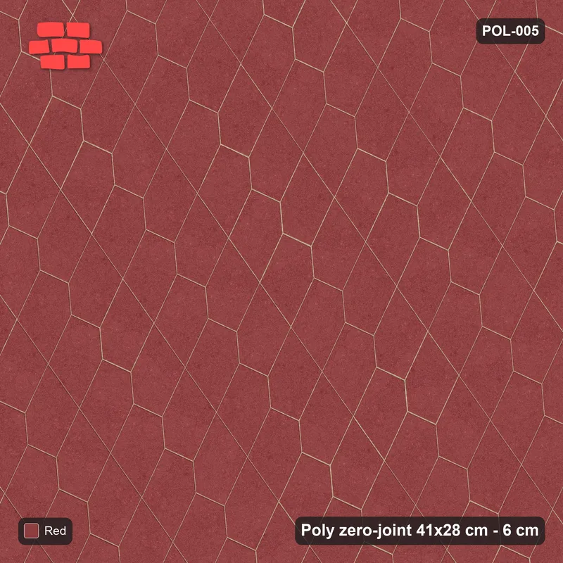 Interlock (Pasco) 41x28 cm · POL-005 · Interlocking Pairs, Solid field, 60 deg turn, kerb frame · Top view Interlock (Pasco) 41x28 cm · POL-005 · Interlocking Pairs, Solid field, 60 deg turn, kerb frame · Top view