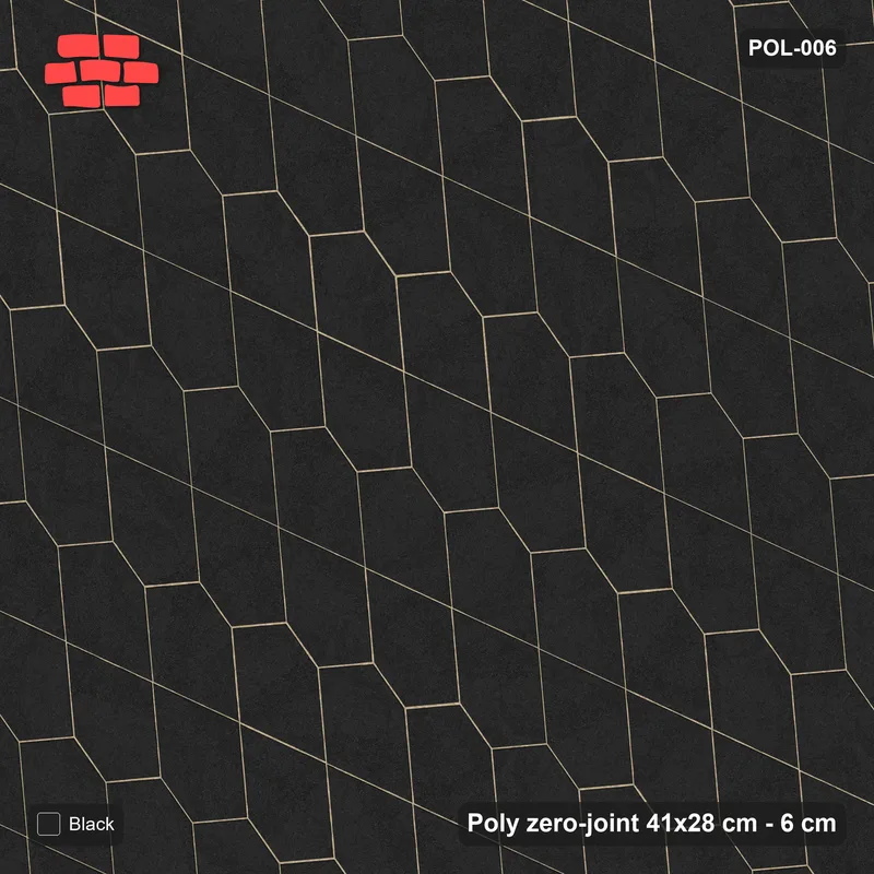 Interlock (Pasco) 41x28 cm · POL-006 · Interlocking Pairs, Solid field, 90 deg turn, kerb frame · Top view Interlock (Pasco) 41x28 cm · POL-006 · Interlocking Pairs, Solid field, 90 deg turn, kerb frame · Top view