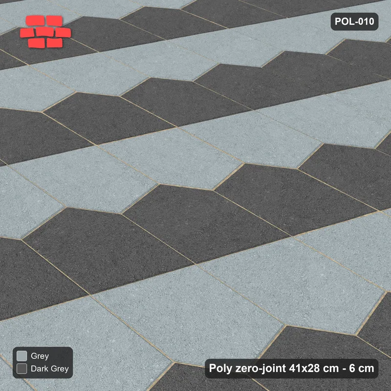 Interlock (Pasco) 41x28 cm · POL-010 · Interlocking Pairs, Pair-member colouring, 0 deg turn · Side view Interlock (Pasco) 41x28 cm · POL-010 · Interlocking Pairs, Pair-member colouring, 0 deg turn · Side view
