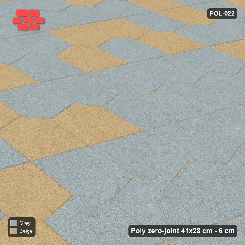 Interlock (Pasco) 41x28 cm · POL-022 · Interlocking Pairs, Tonal blend, 0 deg turn, kerb frame · Side view Interlock (Pasco) 41x28 cm · POL-022 · Interlocking Pairs, Tonal blend, 0 deg turn, kerb frame · Side view