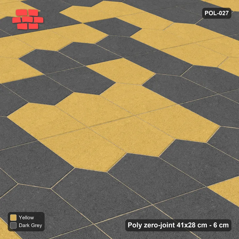Interlock (Pasco) 41x28 cm · POL-027 · Interlocking Pairs, Concentric rings, 0 deg turn, kerb frame · Side view Interlock (Pasco) 41x28 cm · POL-027 · Interlocking Pairs, Concentric rings, 0 deg turn, kerb frame · Side view