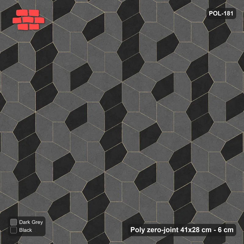 Interlock (Pasco) 41x28 cm · POL-181 · Random Lay Accent Pairs, Night Sky, one dark orientation · Top view Interlock (Pasco) 41x28 cm · POL-181 · Random Lay Accent Pairs, Night Sky, one dark orientation · Top view
