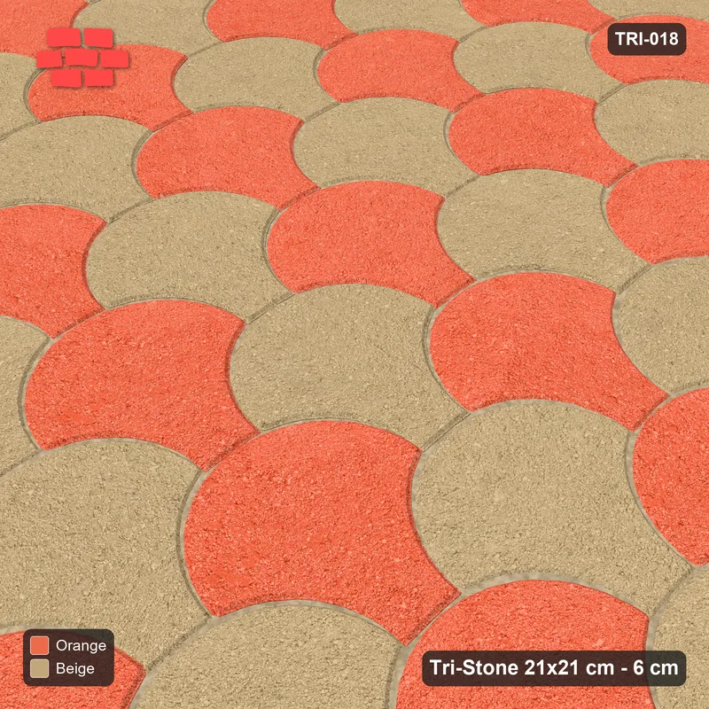 Interlock (Pasco) 21x21 cm · TRI-018 · Zigzag scale courses, turned 90 deg, kerb frame · Side view Interlock (Pasco) 21x21 cm · TRI-018 · Zigzag scale courses, turned 90 deg, kerb frame · Side view