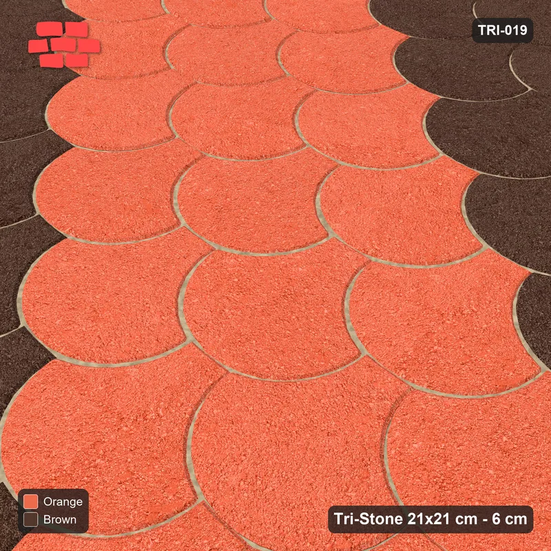 Interlock (Pasco) 21x21 cm · TRI-019 · Scale rows A, turned 180 deg, kerb frame · Side view Interlock (Pasco) 21x21 cm · TRI-019 · Scale rows A, turned 180 deg, kerb frame · Side view