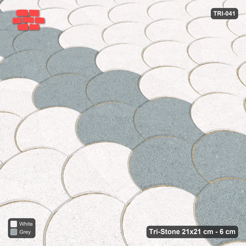 Interlock (Pasco) 21x21 cm · TRI-041 · Central feature band, turned 90 deg · Side view Interlock (Pasco) 21x21 cm · TRI-041 · Central feature band, turned 90 deg · Side view