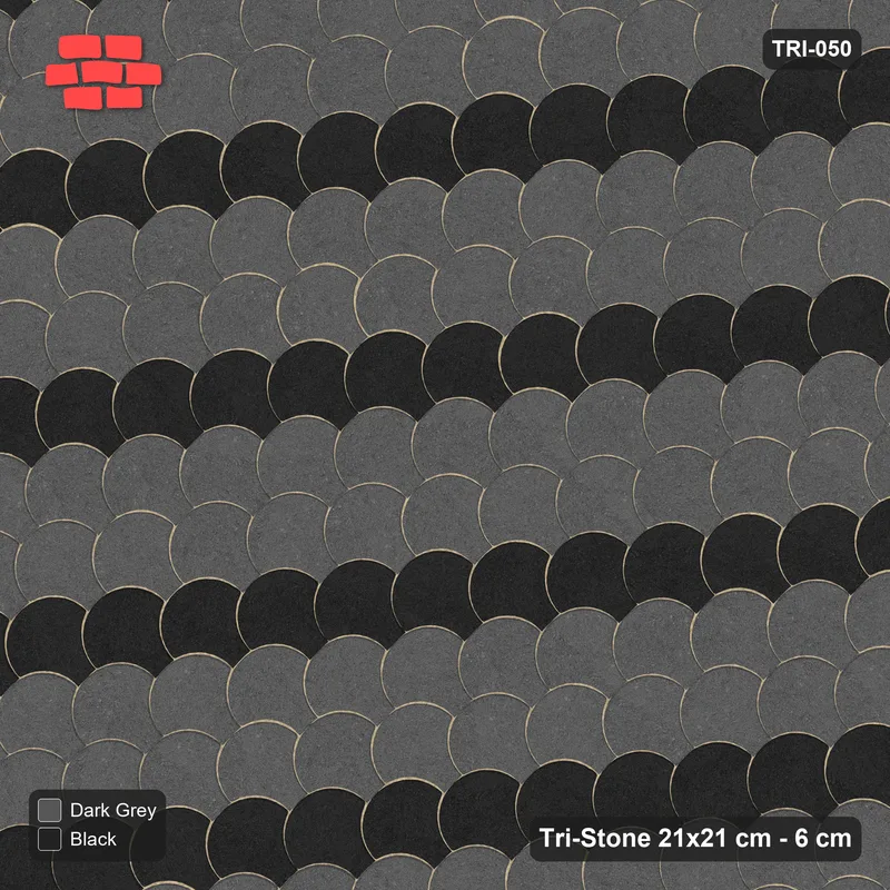 Interlock (Pasco) 21x21 cm · TRI-050 · Scale rows A, turned 45 deg · Top view Interlock (Pasco) 21x21 cm · TRI-050 · Scale rows A, turned 45 deg · Top view