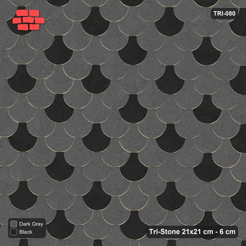 Interlock (Pasco) 21x21 cm · TRI-080 · Dotted scales, fine, turned 180 deg, kerb frame - Night Sky · Top view Interlock (Pasco) 21x21 cm · TRI-080 · Dotted scales, fine, turned 180 deg, kerb frame - Night Sky · Top view