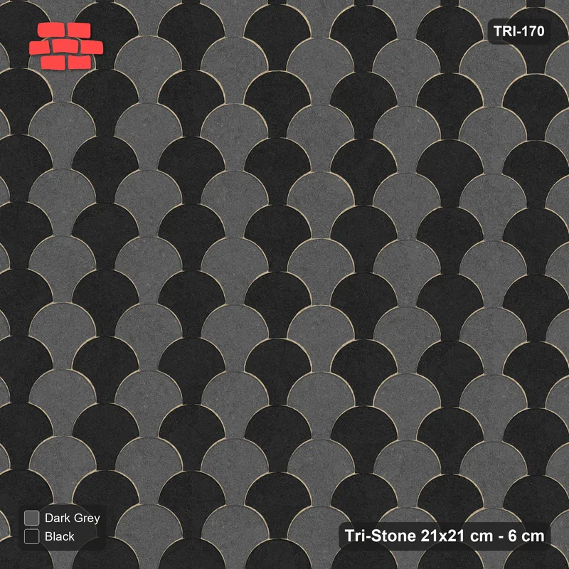 Interlock (Pasco) 21x21 cm · TRI-170 · Tight zigzag scale courses, kerb frame - Night Sky · Top view Interlock (Pasco) 21x21 cm · TRI-170 · Tight zigzag scale courses, kerb frame - Night Sky · Top view
