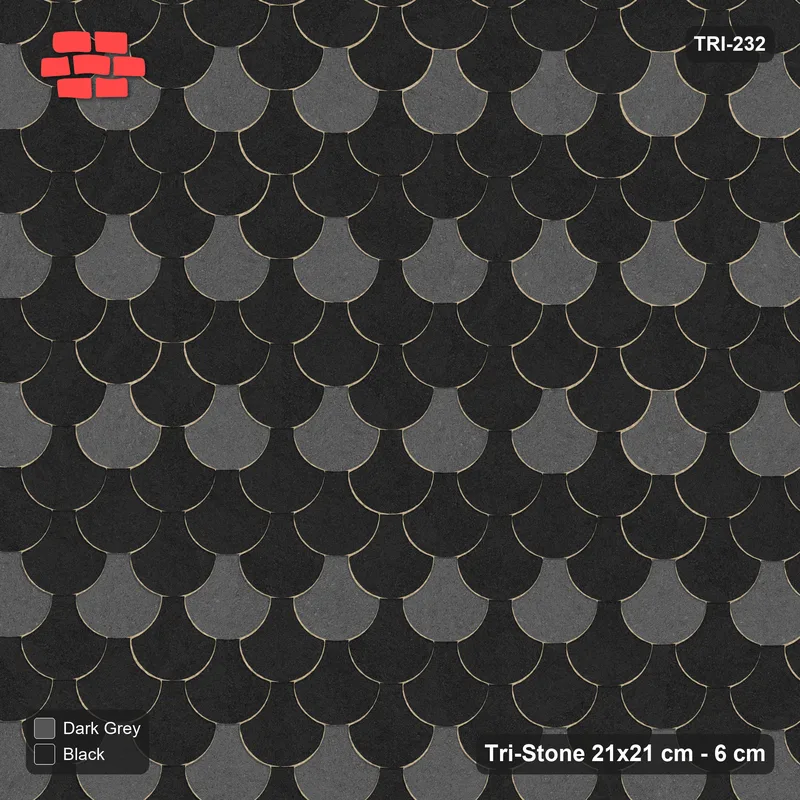 Interlock (Pasco) 21x21 cm · TRI-232 · Accent row every fourth, turned 180 deg - Night Sky · Top view Interlock (Pasco) 21x21 cm · TRI-232 · Accent row every fourth, turned 180 deg - Night Sky · Top view