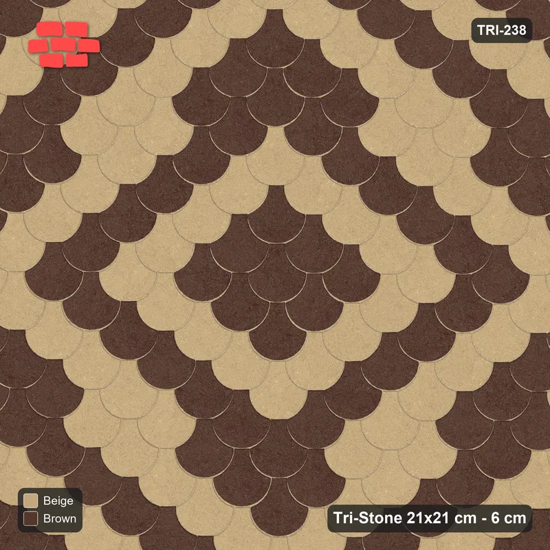 Interlock (Pasco) 21x21 cm · TRI-238 · Concentric diamond rings, turned 180 deg - Sandstone · Top view Interlock (Pasco) 21x21 cm · TRI-238 · Concentric diamond rings, turned 180 deg - Sandstone · Top view