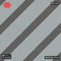 Interlock (Pasco) 10x10 cm · SQ11-100 · Diagonal Course Stripes