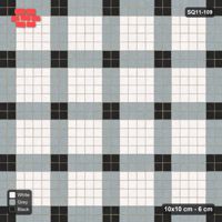 Interlock (Pasco) 10x10 cm · SQ11-109 · Plaza Grid with Corner Accents Every 3