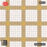 Interlock (Pasco) 10x10 cm · SQ11-112 · Plaza Grid with Corner Accents Every 4