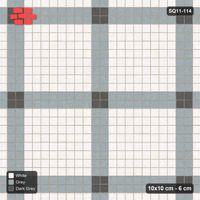 Interlock (Pasco) 10x10 cm · SQ11-114 · Plaza Grid with Corner Accents Every 5
