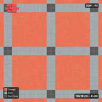 Interlock (Pasco) 10x10 cm · SQ11-115 · Plaza Grid with Corner Accents Every 5