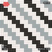 Interlock (Pasco) 10x10 cm · SQ11-141 · Tri-Colour Staircase Bands
