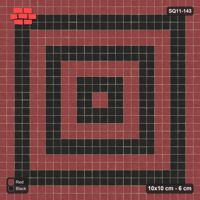 Interlock (Pasco) 10x10 cm · SQ11-143 · Concentric Square Rings