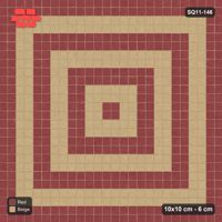 Interlock (Pasco) 10x10 cm · SQ11-146 · Concentric Square Rings