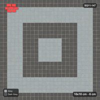 Interlock (Pasco) 10x10 cm · SQ11-147 · Concentric Square Rings
