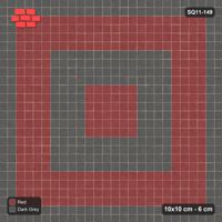Interlock (Pasco) 10x10 cm · SQ11-149 · Concentric Square Rings