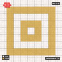 Interlock (Pasco) 10x10 cm · SQ11-150 · Concentric Square Rings